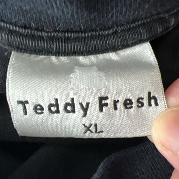 Teddy Fresh Shirt Men Extra Large Black Bear Need A Hug Graphic Short Sleeve Tee - Picture 3 of 13